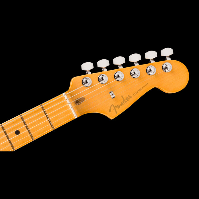 Fender American Ultra II Stratocaster Sinister Red Headstock Front 