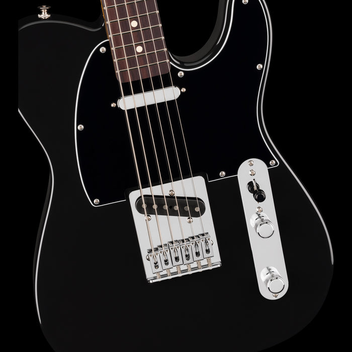 Fender 75th Anniversary Player II Baritone Telecaster Black Front Body Detail