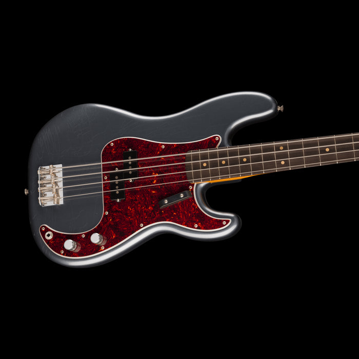 Fender Limited Edition Vintera II Road Worn '60s Precision Bass Charcoal Frost Metallic Contour Body Right