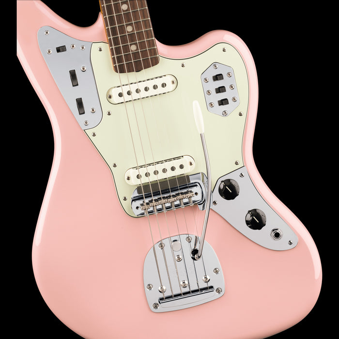 Fender Vintera III Mid '60s Jaguar Shell Pink Front Body Detail 