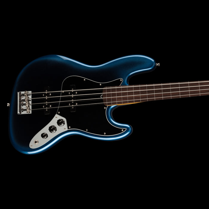 Fender American Professional II Jazz Bass Fretless Rosewood Fingerboard Dark Night Contour Body Right
