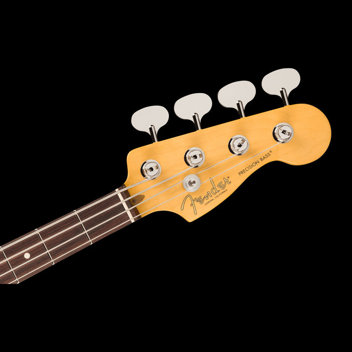 Fender American Professional Classic Precision Bass Faded Sherwood Green Metallic Headstock Front 