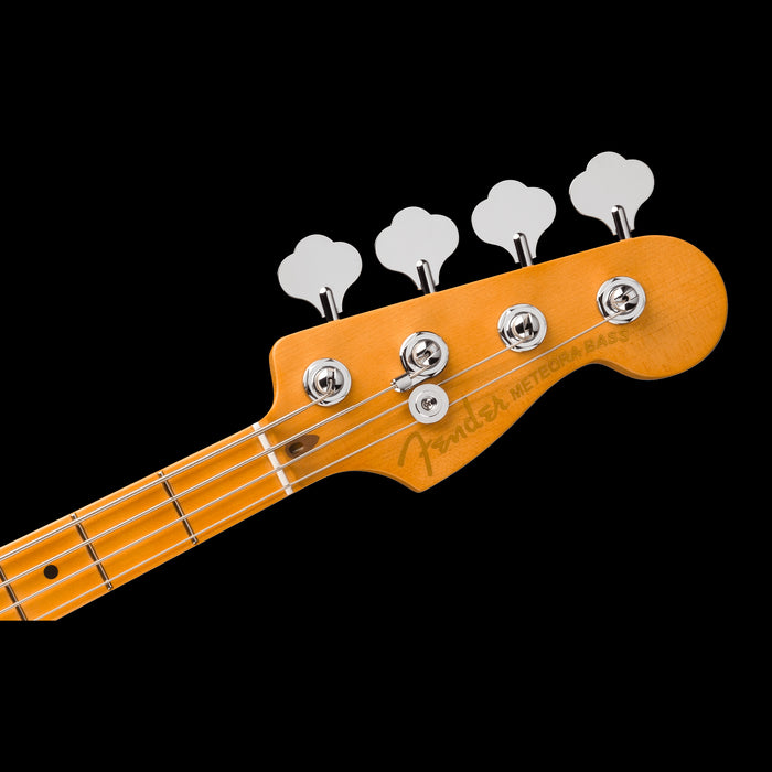 Fender American Ultra II Meteora Bass Solar Flare Headstock