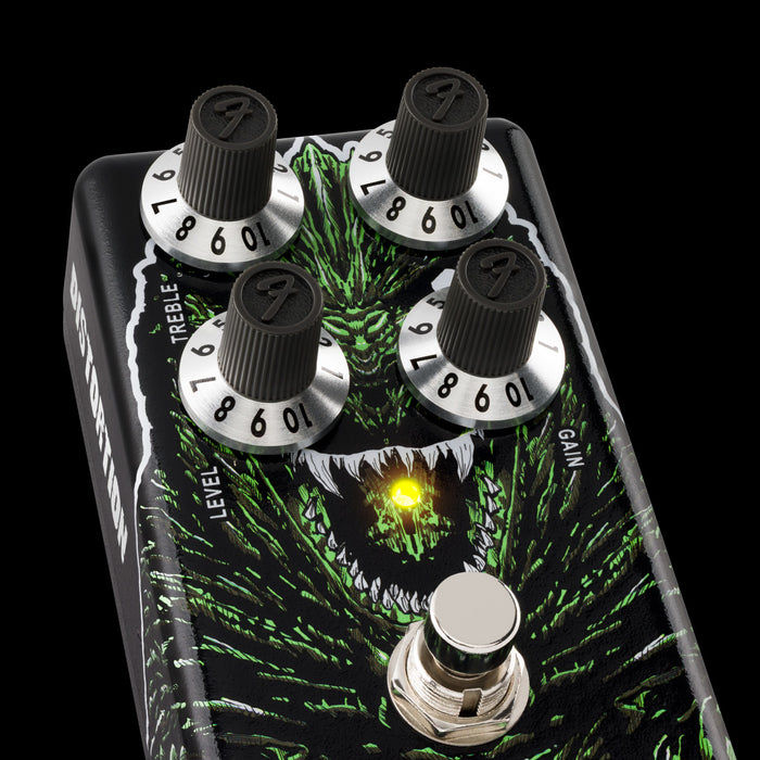Fender Godzilla Distortion Pedal Closeup Knobs