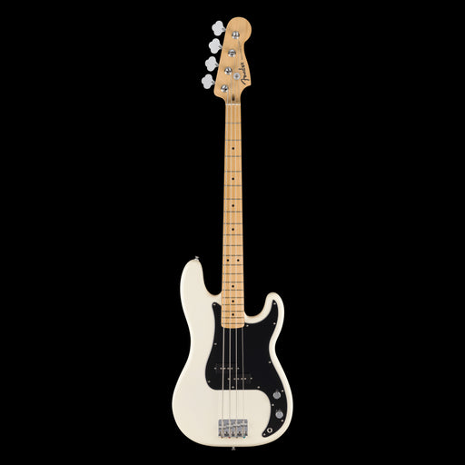Fender Standard Precision Bass Maple Fingerboard Black Pickguard Olympic White Front