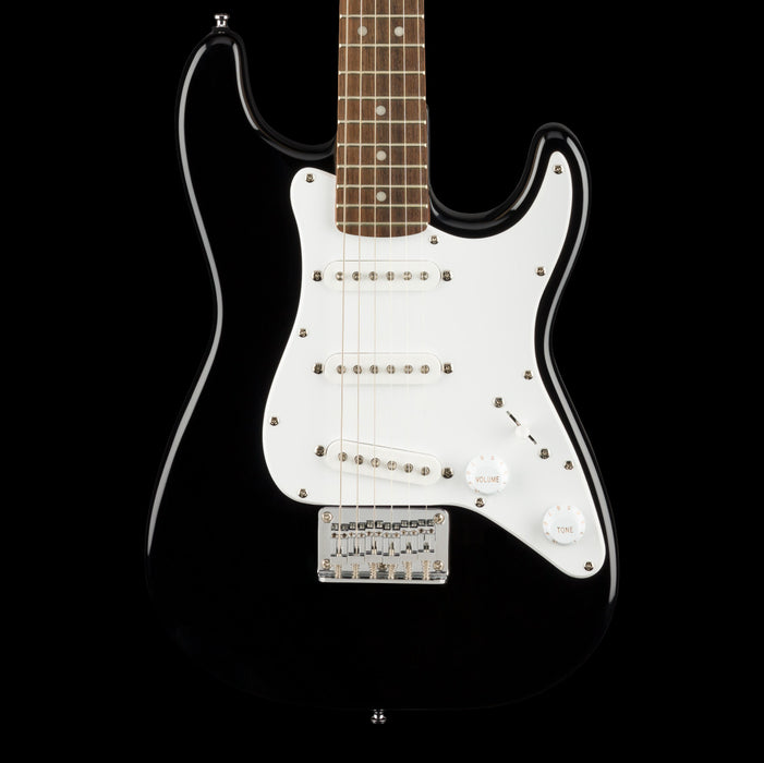 Squier Mini Stratocaster Black Front Crop