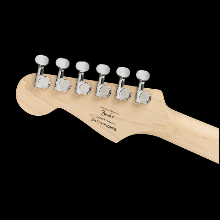 Squier Mini Stratocaster Black Headstock Back