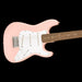 Squier Mini Stratocaster Laurel Fingerboard Shell Pink Electric Guitar Contour Body Right 