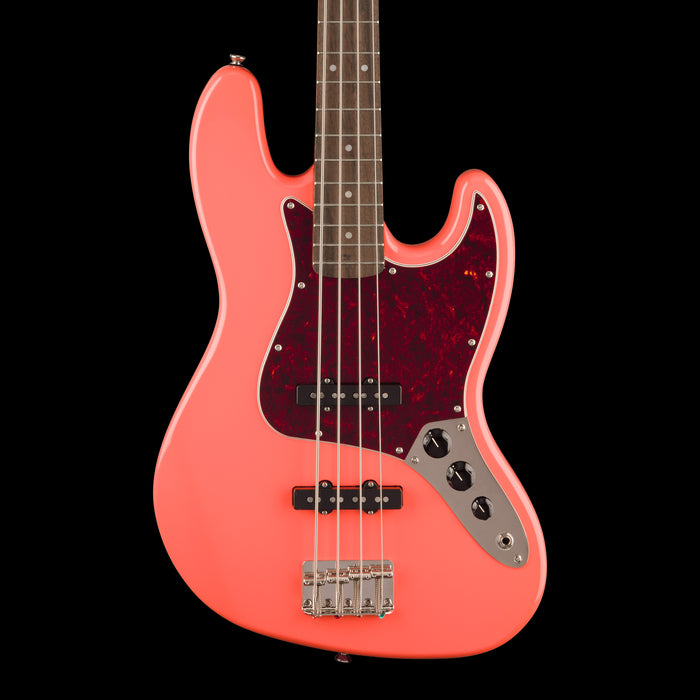Squier Classic Vibe '60s Jazz Bass Tahitian Coral Front Crop