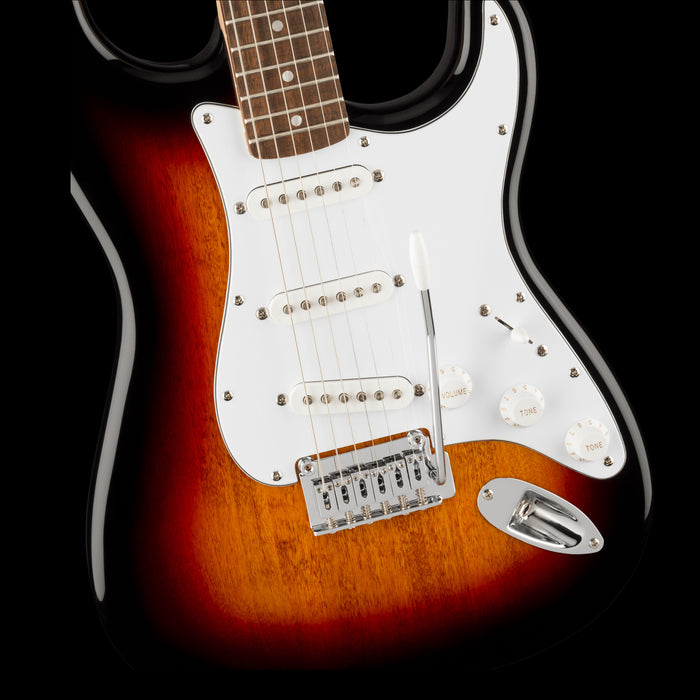 Squier Affinity Series Stratocaster 3-Color Sunburst Front Body Detail