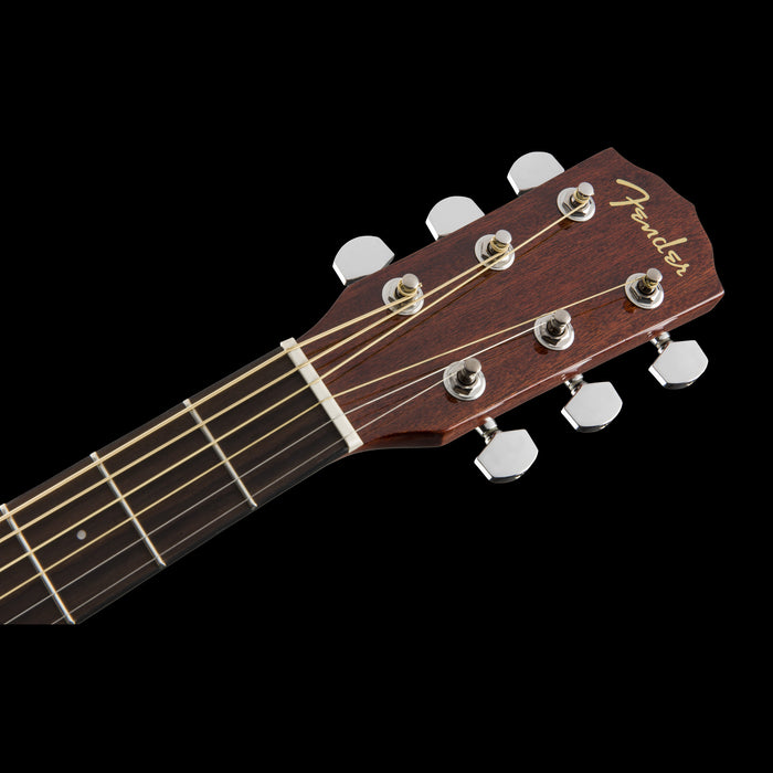 Fender CD-60SCE Dreadnought Natural Headstock Front 