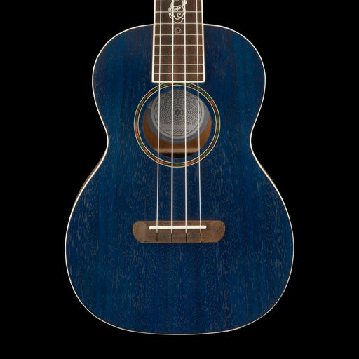 Fender Dhani Harrison Ukulele Sapphire Blue Front Crop