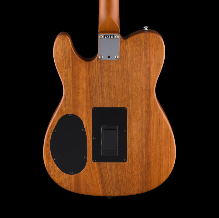 Fender Acoustasonic Standard Telecaster Aged Natural Acoustic Electric Guitar Back Crop