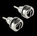 Fender Infinity Strap Locks Chrome Front Angle