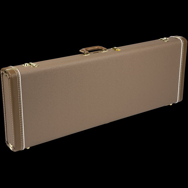 Fender G&G Deluxe Jaguar/Jazzmaster/Toronado/Jagmaster Hardshell Case Brown with Gold Plush Interior - 996118422