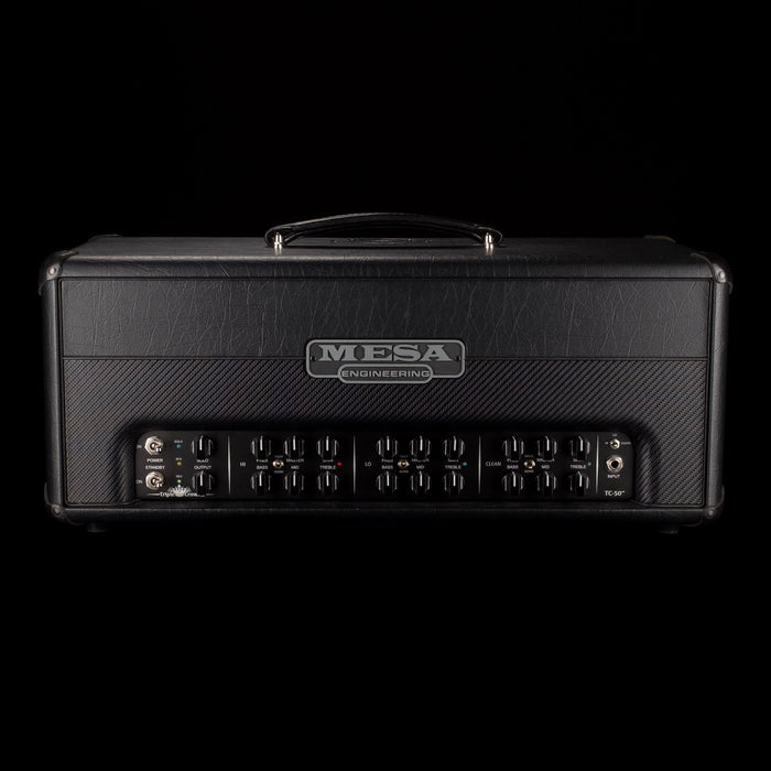 Pre Owned 2017 Mesa-Boogie Triple Crown TC-50 Black Guitar Amp Head with Footswitch and Cover