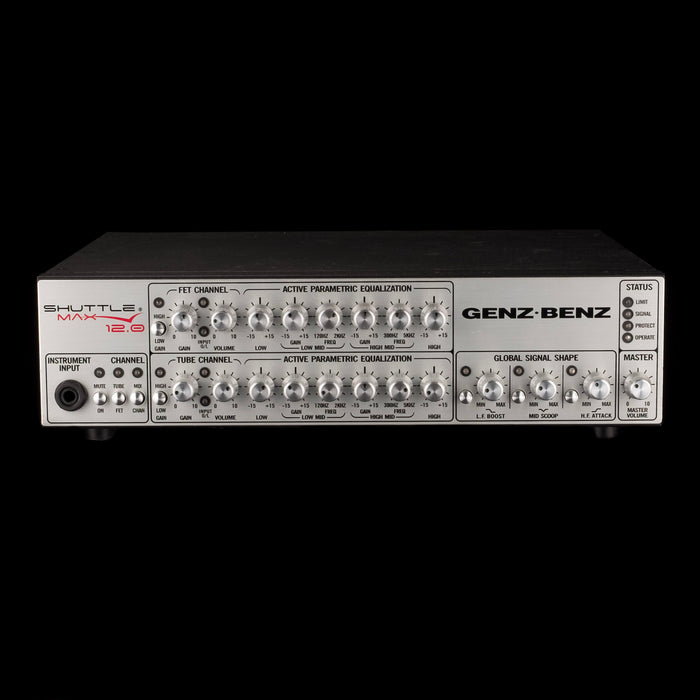Used Genz Benz Shuttle Max 12.0 Bass Amp Head With Footswitch