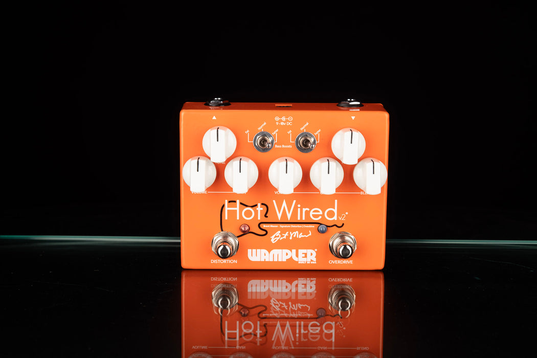 Used Wampler Brent Mason Hot Wired V2 Overdrive/Distortion Pedal With Box