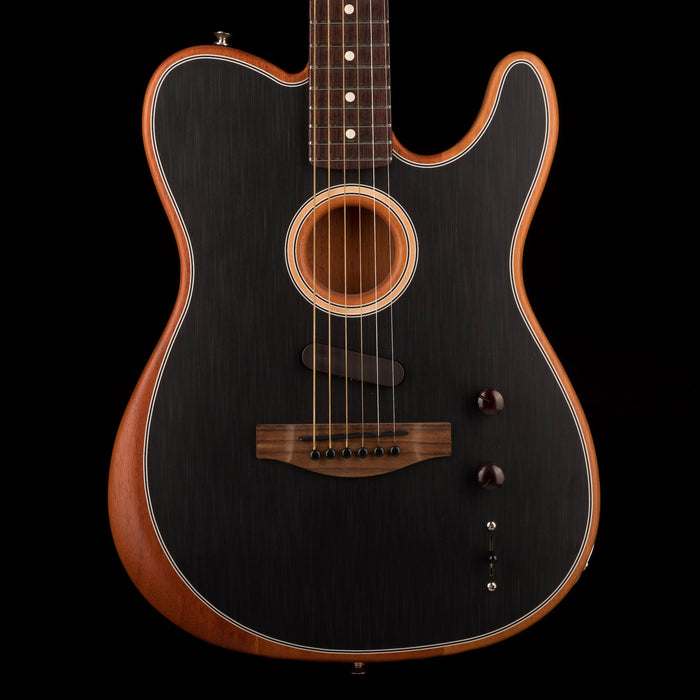 Used 2021 Fender Acoustasonic Player Telecaster Brushed Black with Gig Bag