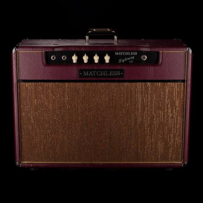 Pre Owned Matchless 1x12 Lightning 15 Burgundy Guitar Amp Combo With Cover