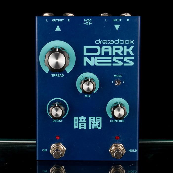 Used Dreadbox Darkness Stereo Reverb Pedal with Box