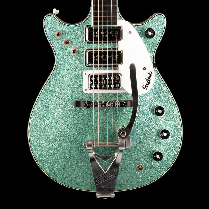 Pre-Owned Gretsch Custom Shop Masterbuilt Stephen Stern G6128CS-DC 1962 Triple Jet Turquoise Sparkle with OHSC