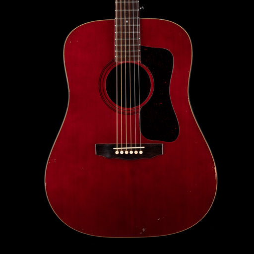 Vintage 1977 Guild D-25 Cherry Acoustic Guitar With OHSC