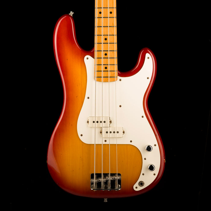 Vintage 1983 Fender Precision Bass Maple Neck Cherry Sunburst With Gig Bag