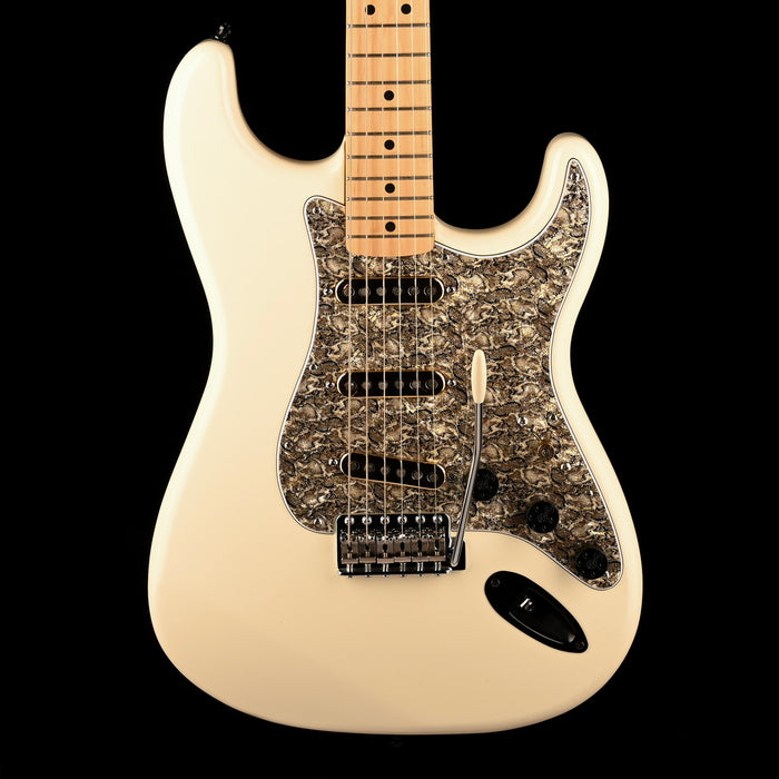 Pre Owned 2004 Fender Stratocaster White Fishscale Modified With Gig Bag