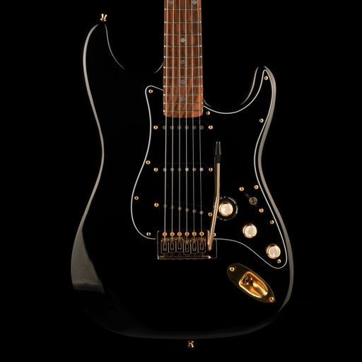 Used Burswood S-Style Rosewood Fingerboard Black Electric Guitar