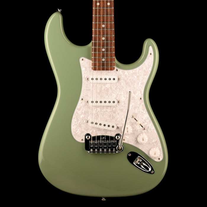 Pre Owned G&L Fullerton Deluxe Legacy Matcha Green Electric Guitar With Gig Bag