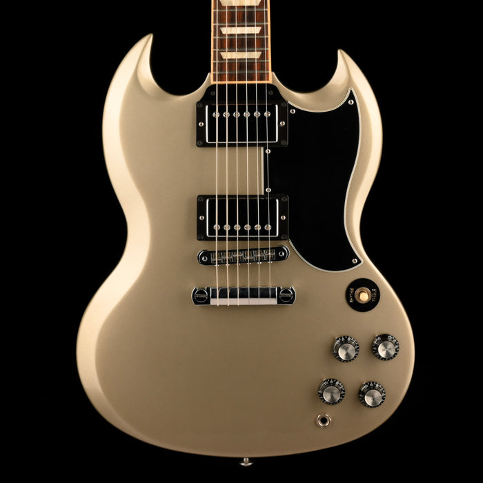Pre Owned 2014 Gibson SG Standard Champagne Silver Electric Guitar With OHSC