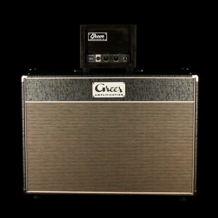 Pre Owned Greer Mini Chief 3-Watt Grey Guitar Amp Head With Matching 2x12" Guitar Amp Cabinet