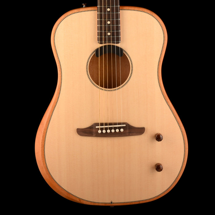 Pre Owned Fender Highway Series Dreadnought Rosewood Fingerboard Natural With Gig Bag