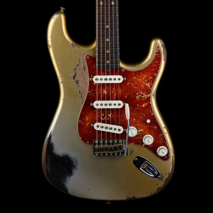 Fender Custom Shop Masterbuilt Levi Perry 1960 Stratocaster Heavy Relic Inca Silver over Black