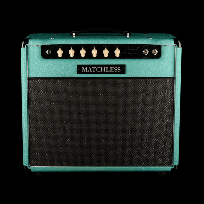 Pre Owned 2021 Matchless Laurel Canyon Shower Curtain Turquoise 1x12" Guitar Amp Combo
