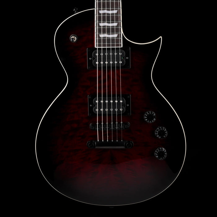 Used ESP LTD EC-256QM See Through Black Cherry Sunburst