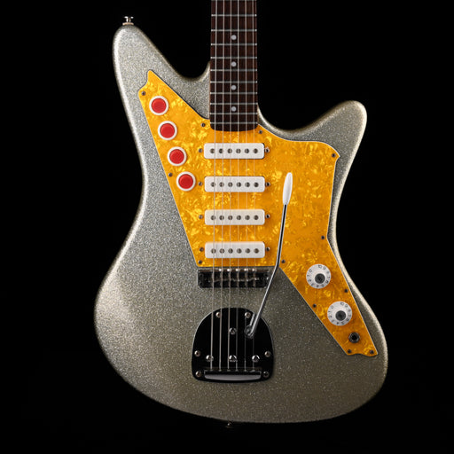 Pre Owned 2004 DiPinto Galaxie IV Los Straitjackets Silver Sparkle (Made in Korea) with Gig Bag