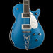 Gretsch Custom Shop Masterbuilt G6134CST Baritone Penguin NOS Lake Placid Blue Front Crop