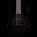 Used Ibanez GIO GRG7221QA 7-String Electric Guitar Trans Black With Gig Bag