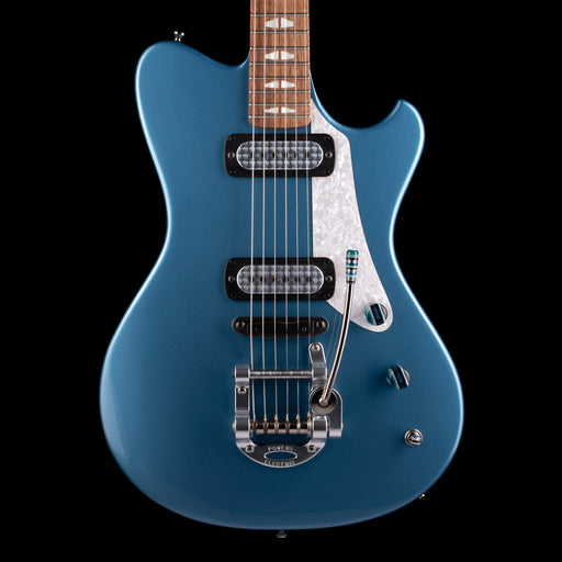 Powers Electric A-Type Pelham Blue with Softshell Case
