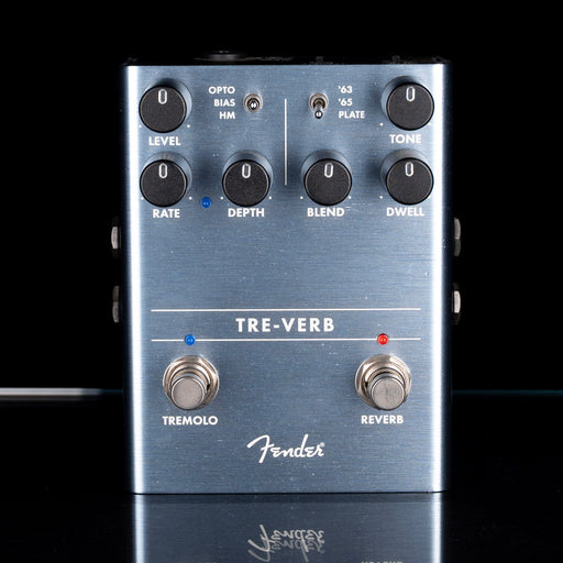 Used Fender Tre-Verb Tremolo Pedal With Box