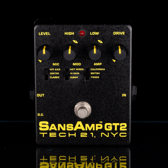 Used Tech 21 SansAmp GT2 Tube Amp Emulator Guitar Pedal