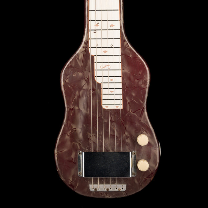 Vintage Magnatone Lap Steel and Matching Student Model M199-3-J Combo Guitar Amplifier