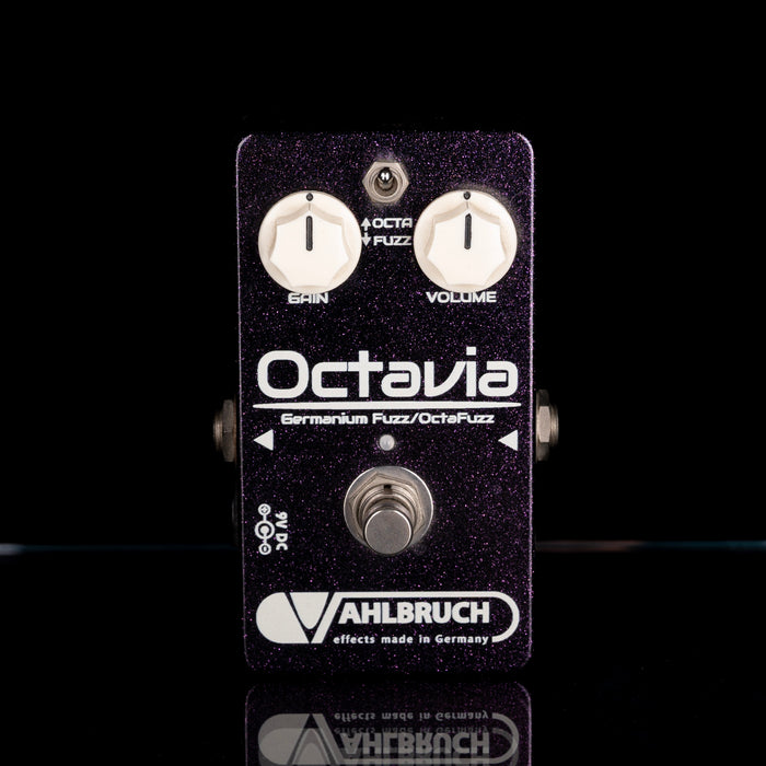Ahlbruch Octavia guitar effects pedal on a black background