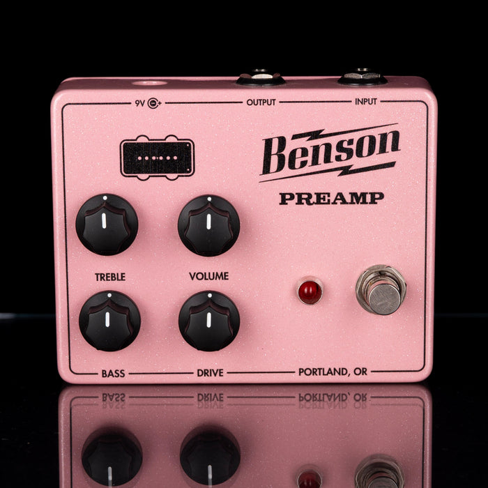 Used Benson Preamp Pedal Pink With Box
