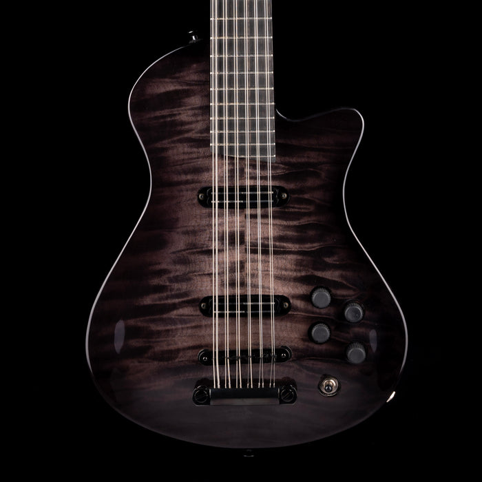 Veillette Swift Archtop 12-String Baritone Slash Specs Trans Black Electric Guitar