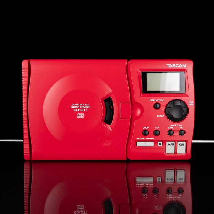 Used Tascam CD-GT1 Portable CD Guitar Trainer Red