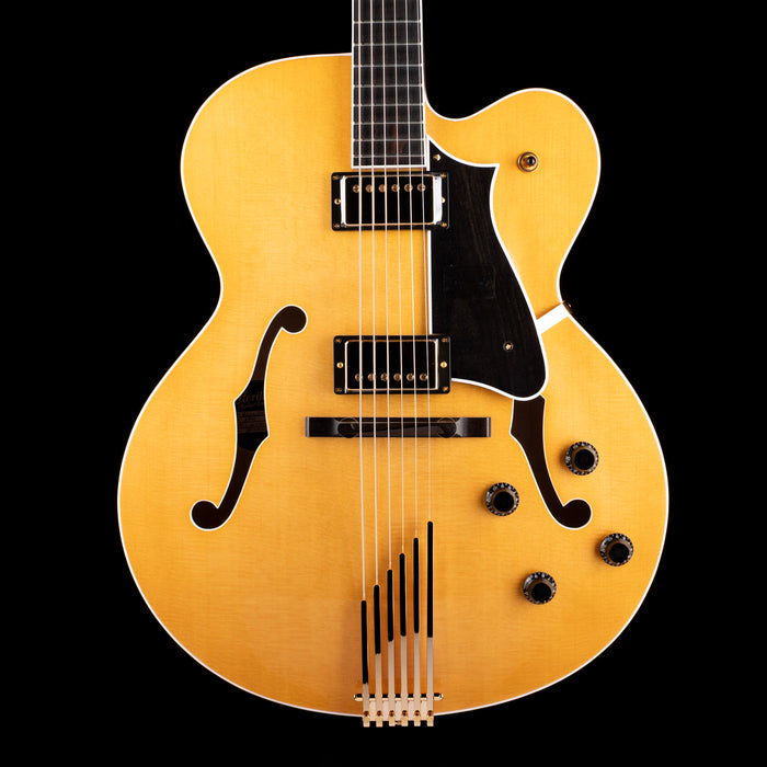 Heritage Eagle Classic Hollow Antique Natural Electric Guitar with Case