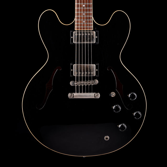 Pre Owned 1985 Gibson ES-335 Dot Ebony Electric Guitar With OHSC